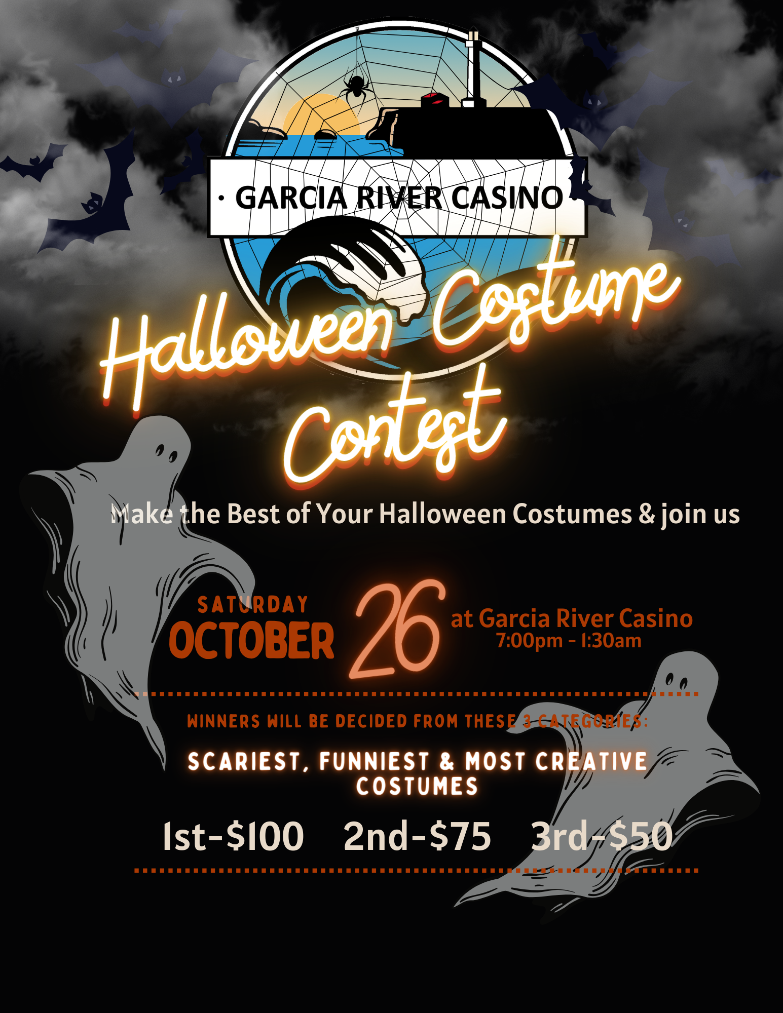 Halloween costume contest at Garcia River Casino!